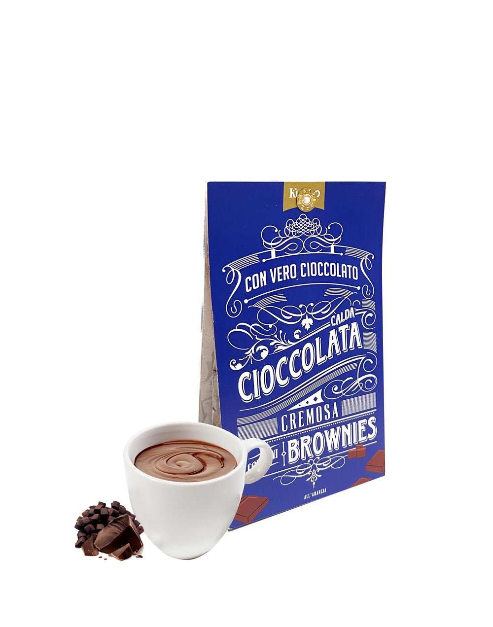 CIOCCOLATA CALDA  ALL'ARANCIA CON MINI BROWNIES PER 2 - KUCINO