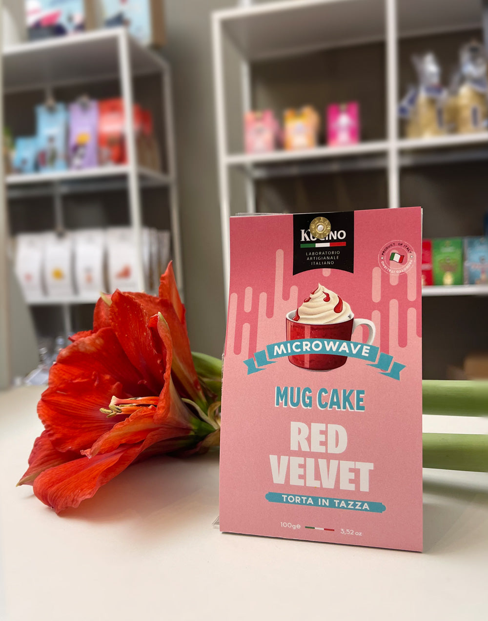 MUG CAKE RED VELVET -  TORTA IN TAZZA RED VELVET - KUCINO