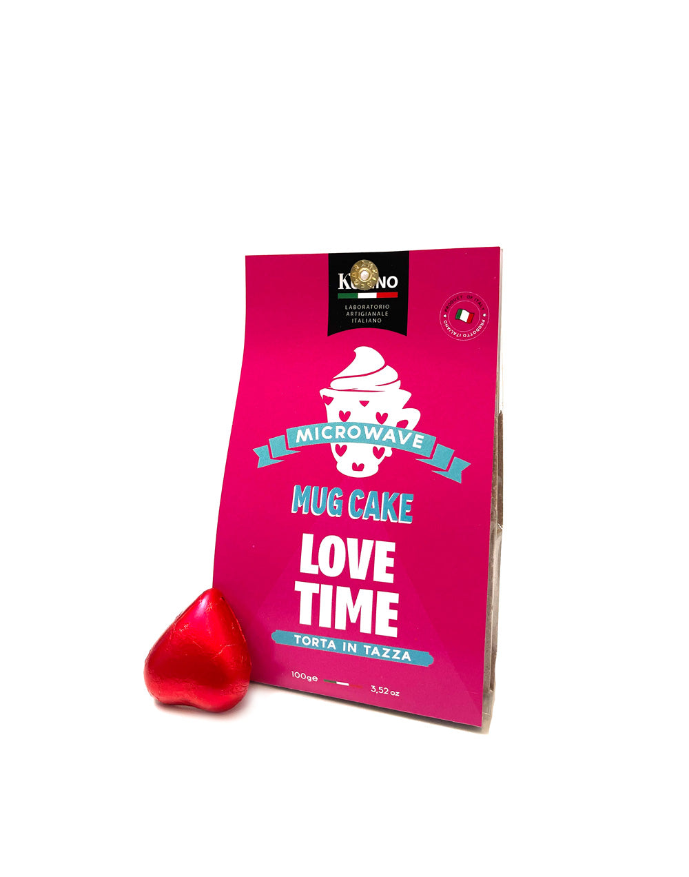 MUG CAKE LOVE TIME - TORTA IN TAZZA LOVE TIME - KUCINO