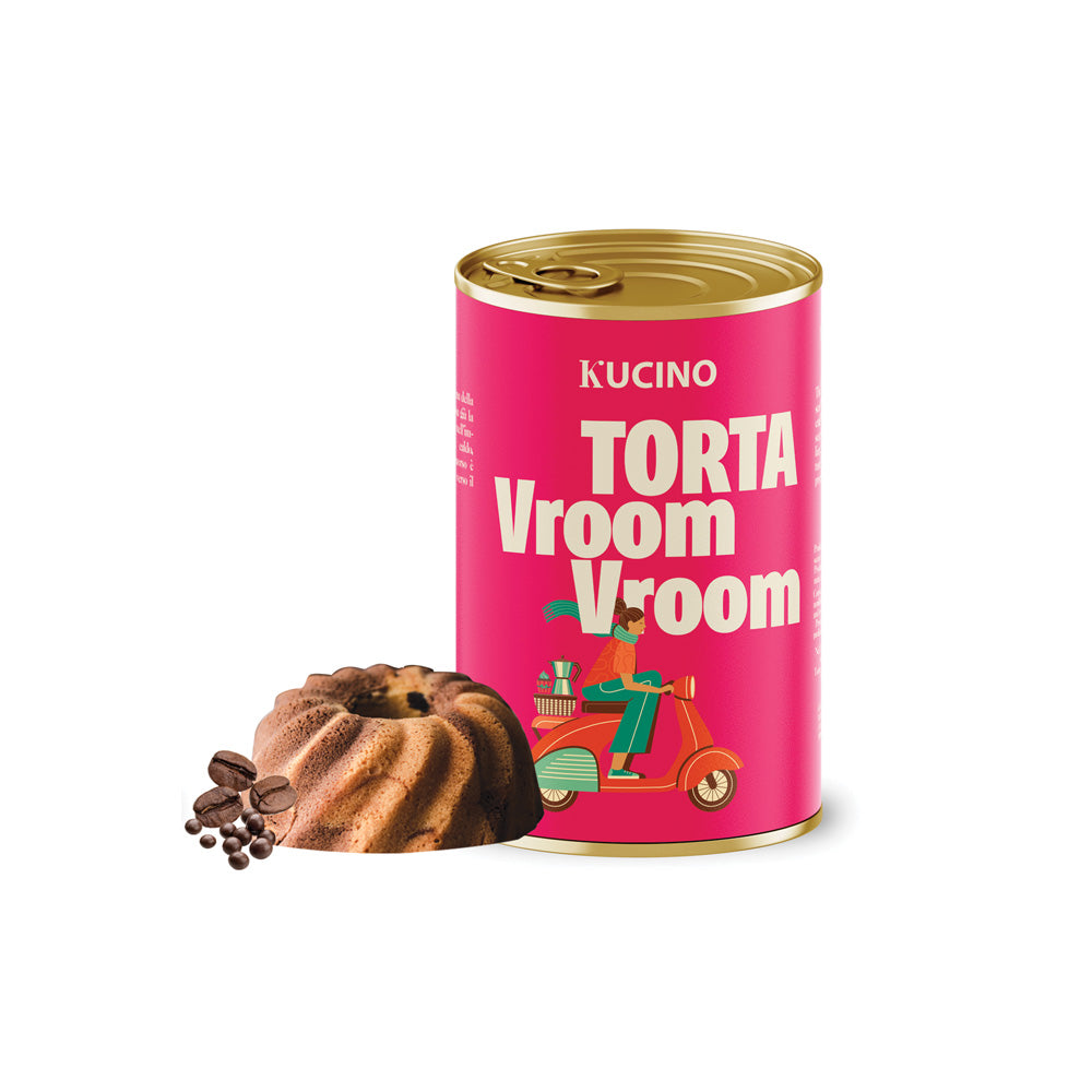 TORTA VROOM VROOM Torta al caffè e gocce di cioccolato - KUCINO