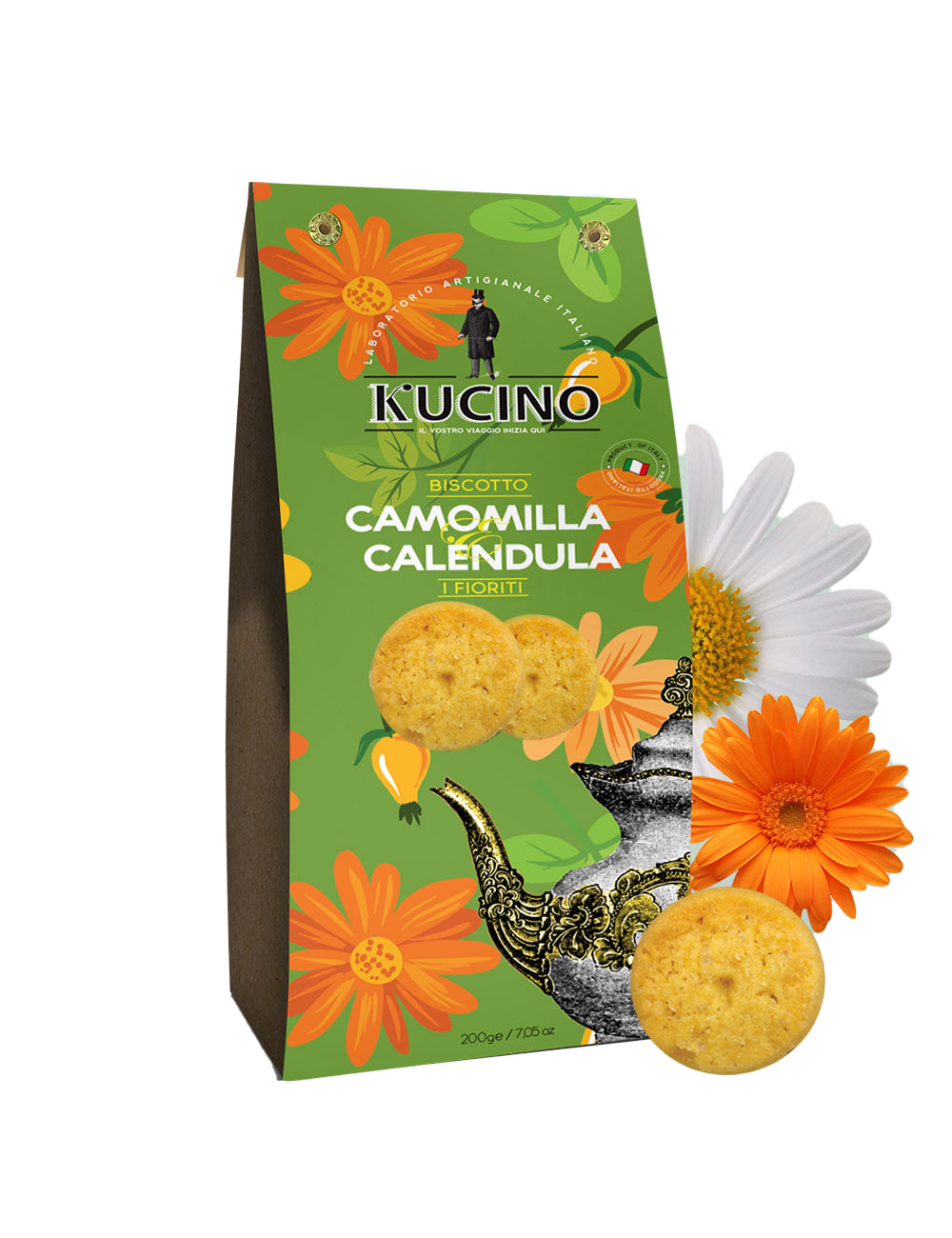 BISCOTTO ALLA CAMOMILLA E CALENDULA - KUCINO