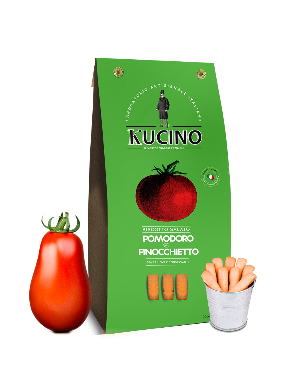 BISCOTTO SALATO POMODORO E FINOCCHIETTO - KUCINO