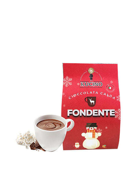 CHOCOLAT NOIR CHAUD AVEC MINI MERINGUES POUR 2
