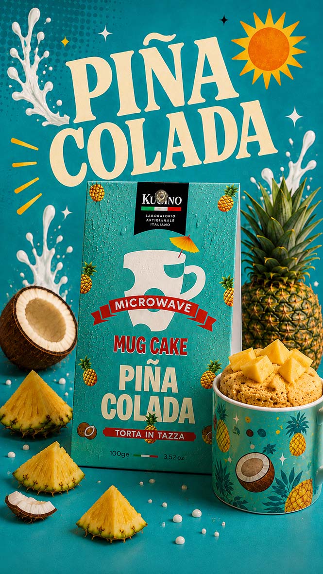 Mug Cake Piña Colada - Torta in Tazza Microonde 2 min 100g | Kucino