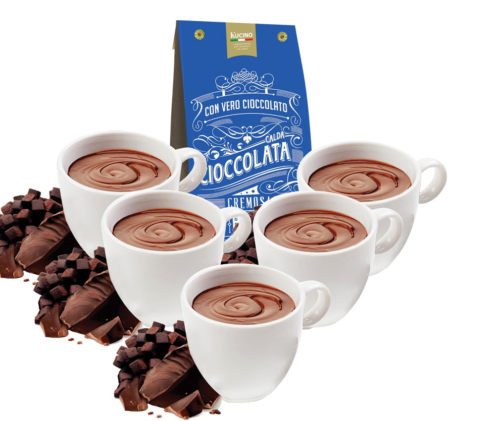 CHOCOLAT CHAUD ORANGE AVEC CHOCOLAT ET MINI BROWNIES POUR 5 TASSES