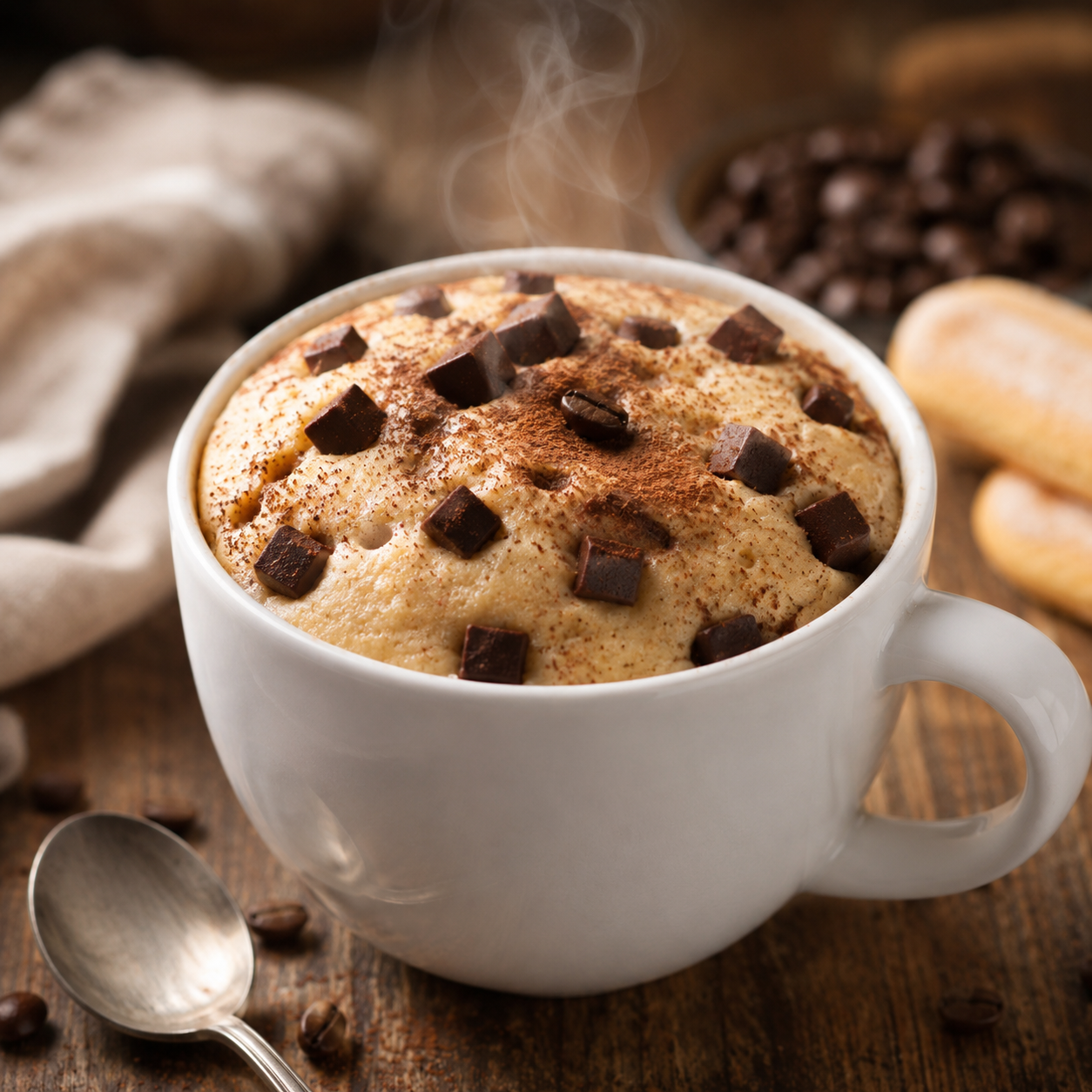 Mug Cake Tiramisù - Torta in Tazza Microonde 2 min 100g | Kucino