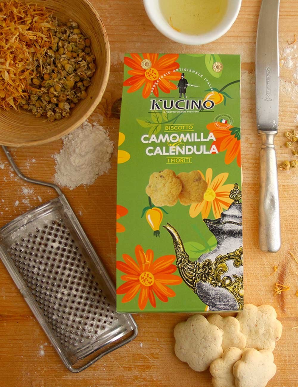 BISCOTTO CAMOMILLA E CALENDULA